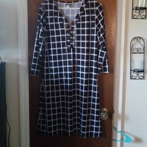 Black and white dress